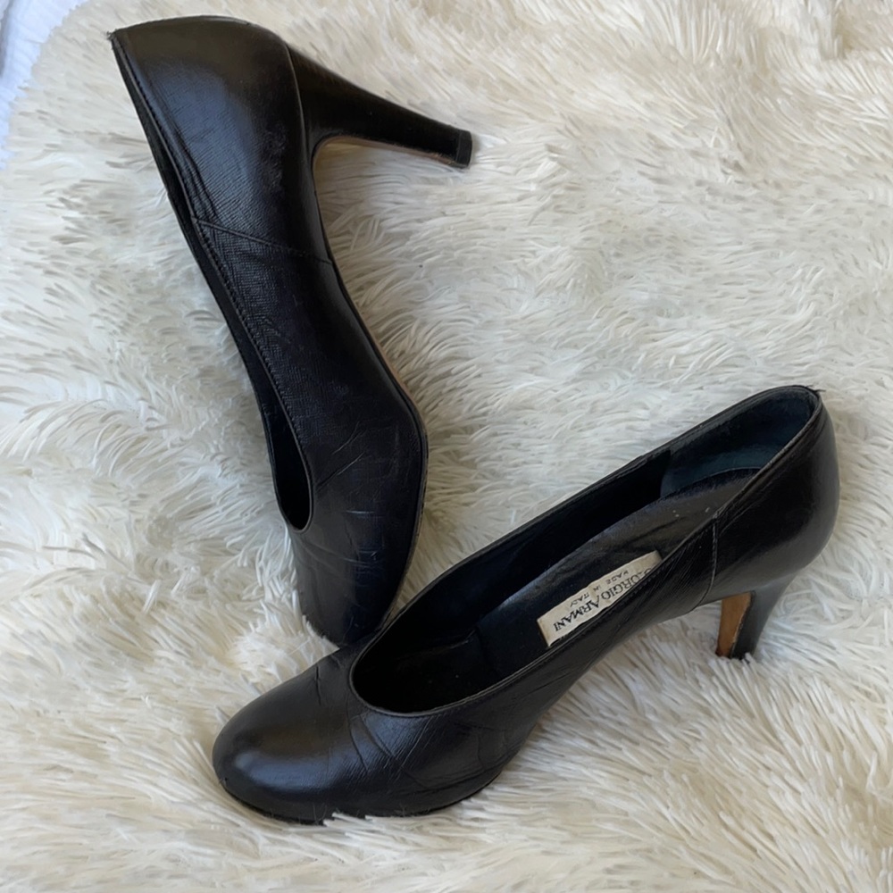 Armani vintage black pumps 38